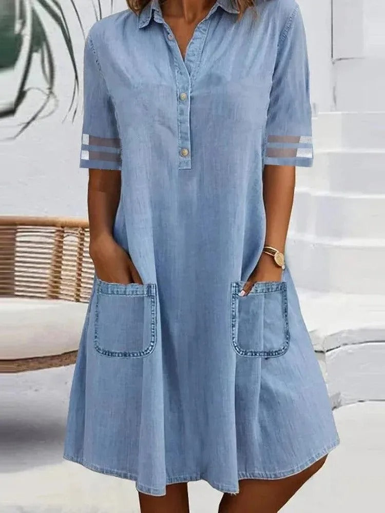 Robe Chemise Décontractée en Jean