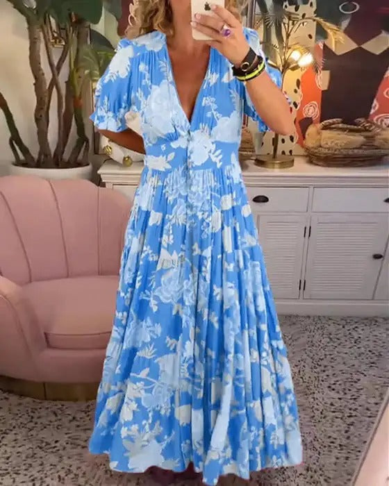 Robe fleurie Elenparis avec poches