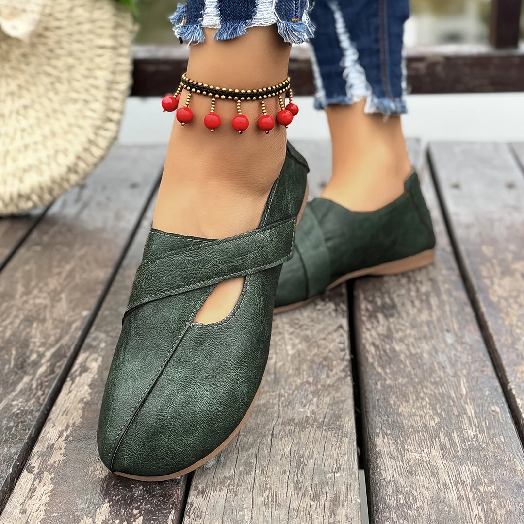 Leanne | Chic Retro-Inspired Orthopedic Comfort Flats
