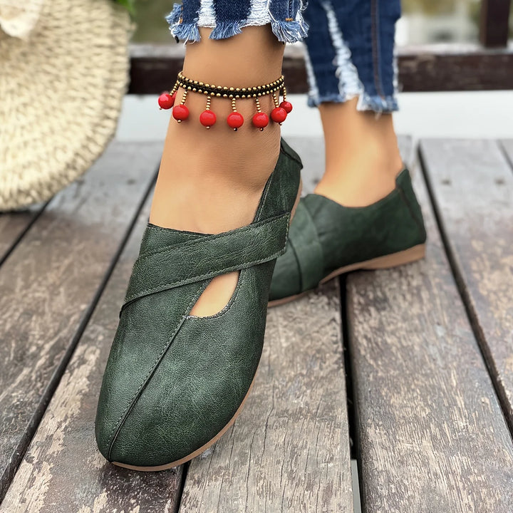 Leanne | Chic Retro-Inspired Orthopedic Comfort Flats