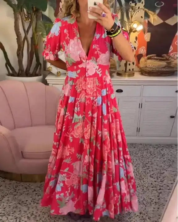 Robe fleurie Elenparis avec poches