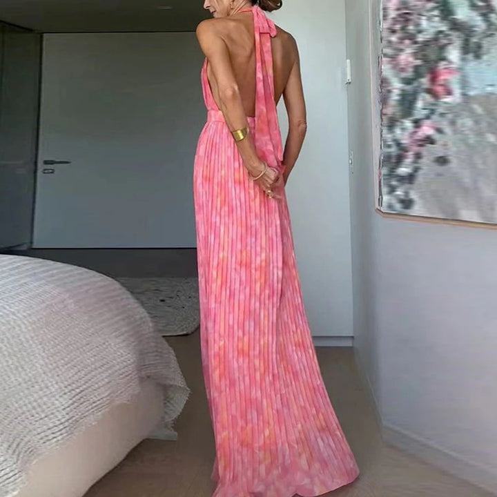 Robe Longue Halter Élégante