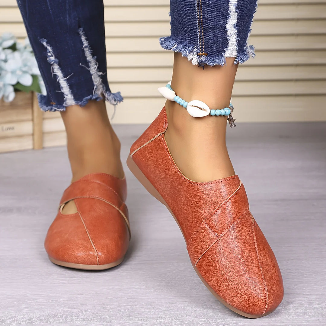 Leanne | Chic Retro-Inspired Orthopedic Comfort Flats