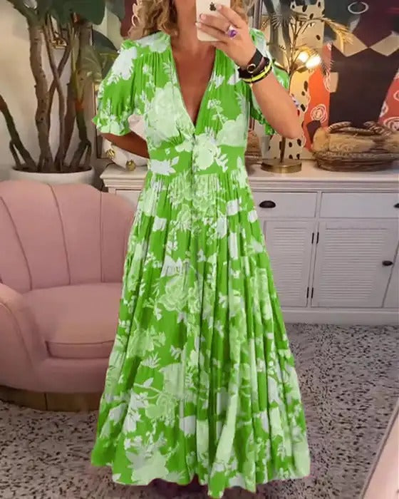 Robe fleurie Elenparis avec poches