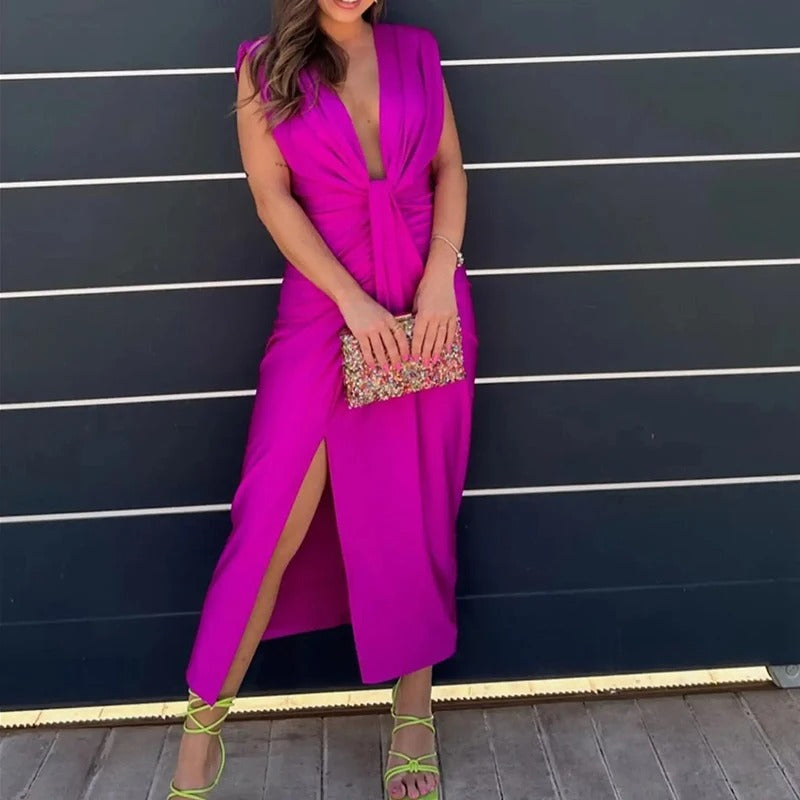 Robe Midi Élégante Elenparis