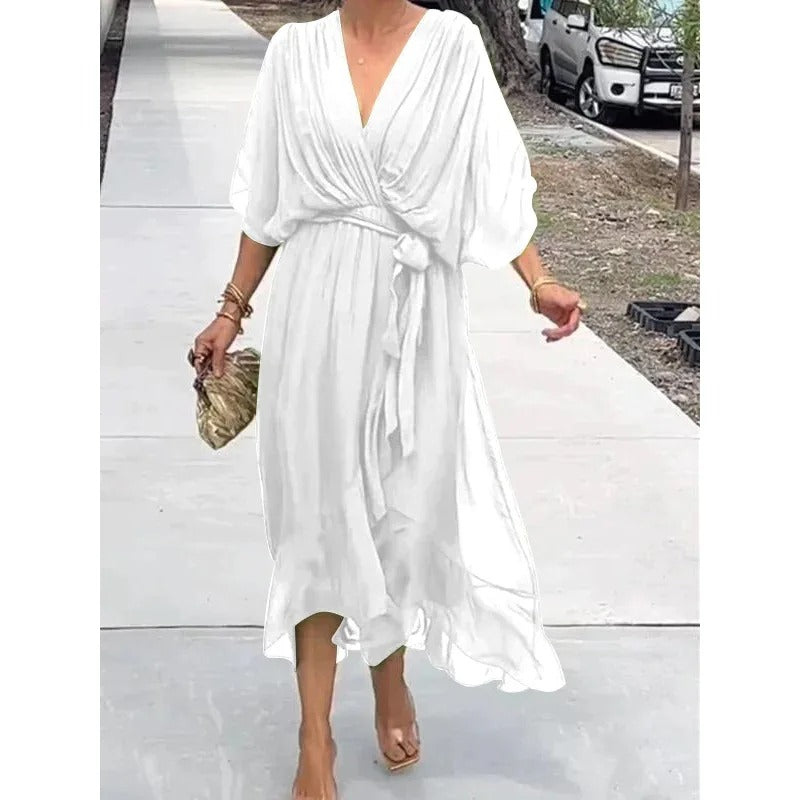 Robe Longue Élégante en Chiffon