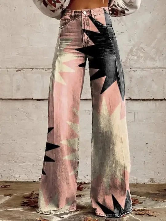 Pantalon Fleuri Élégant