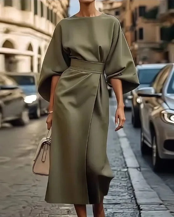 Robe Longue Élégante à Taille Empire