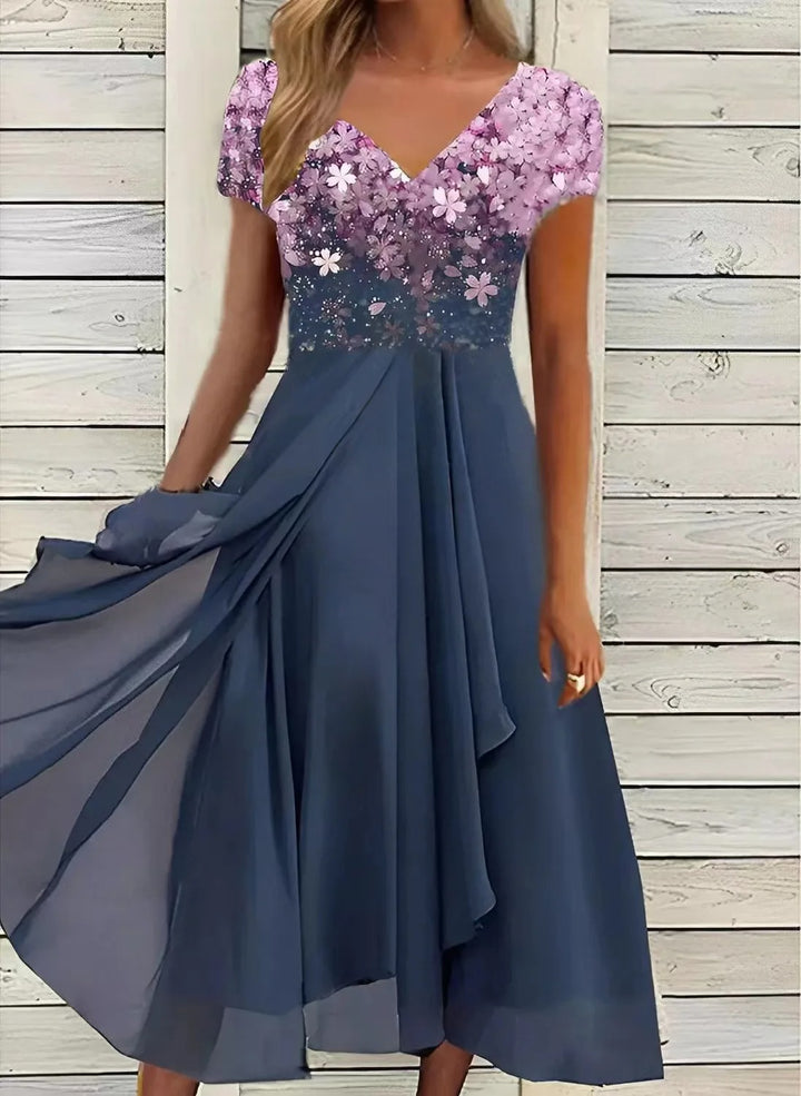 Robe Patchwork en Mousseline