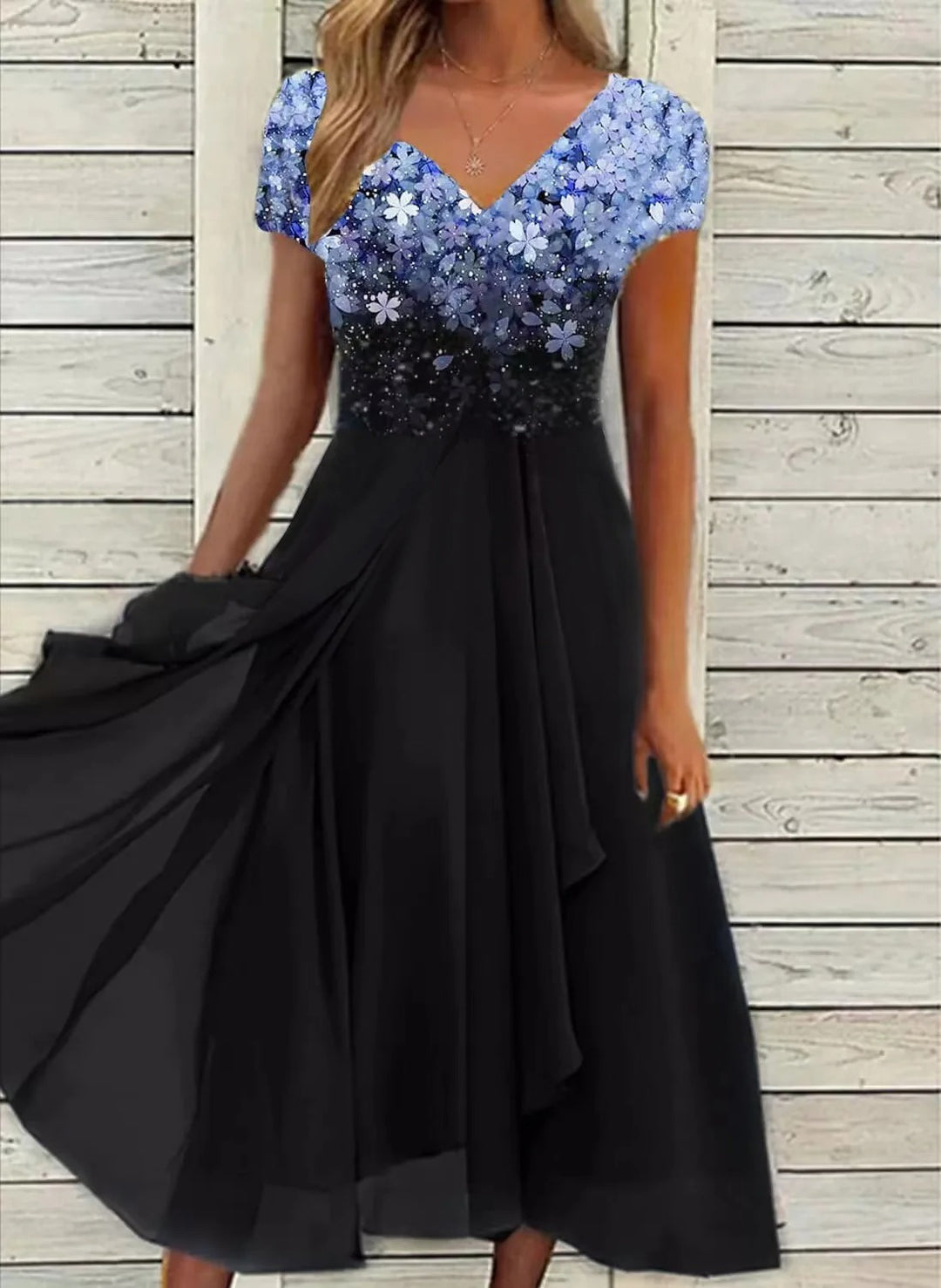 Robe Patchwork en Mousseline