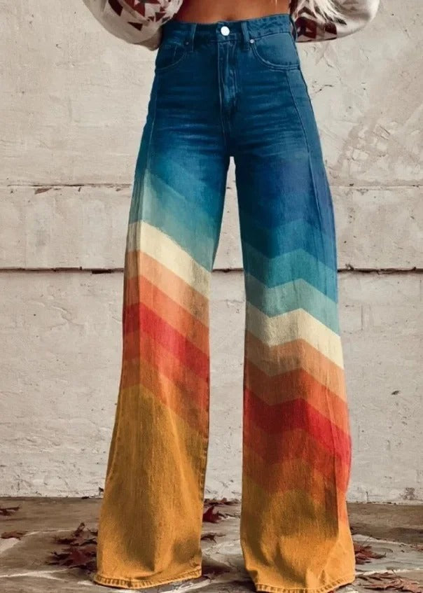 Pantalon Fleuri Élégant