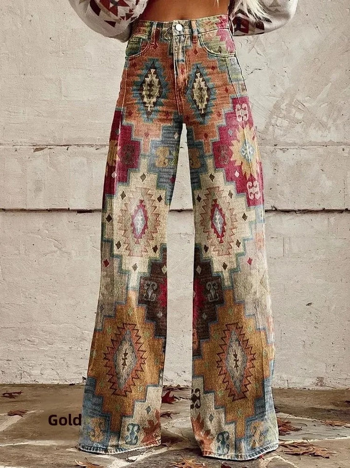 Pantalon Fleuri Élégant