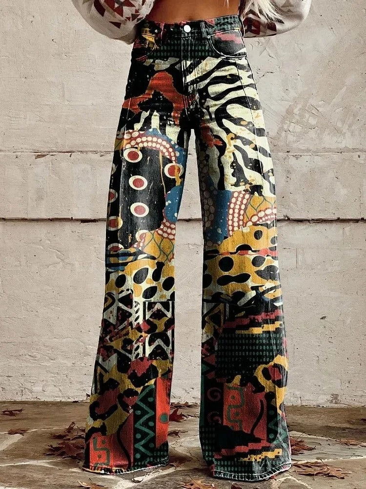 Pantalon Fleuri Élégant